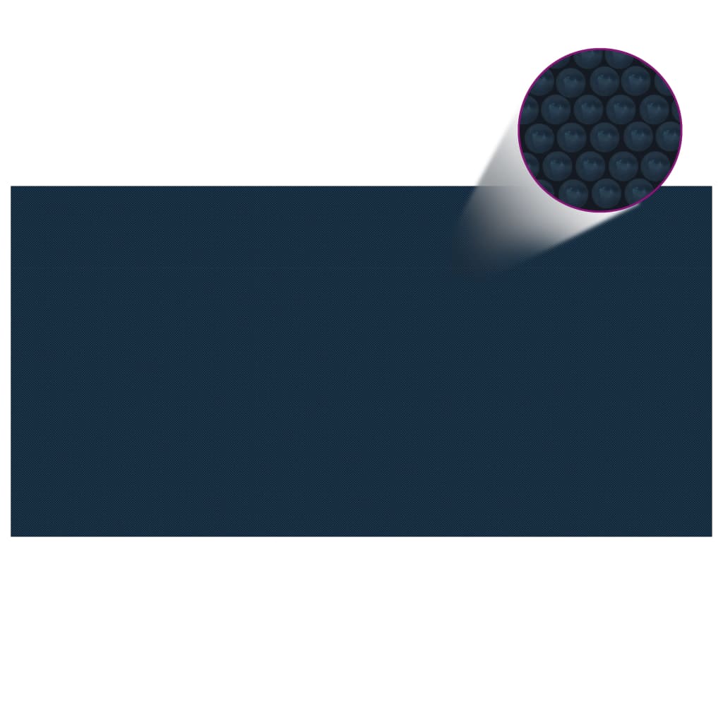 vidaXL Plutajući PE solarni pokrov za bazen 400 x 200 cm crno-plavi