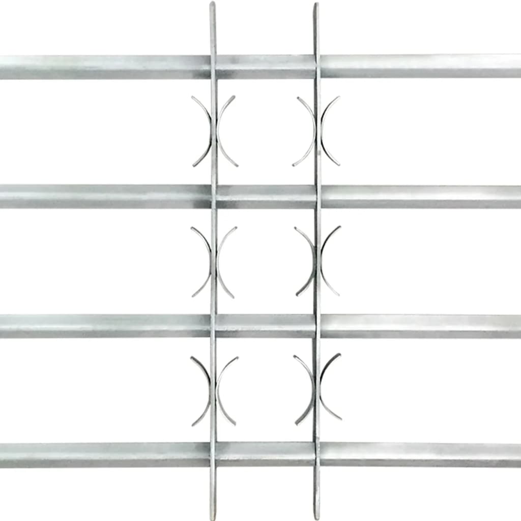 Podesiva sigurnosna rešetka za prozore s 4 prečke 1000 - 1500 mm
