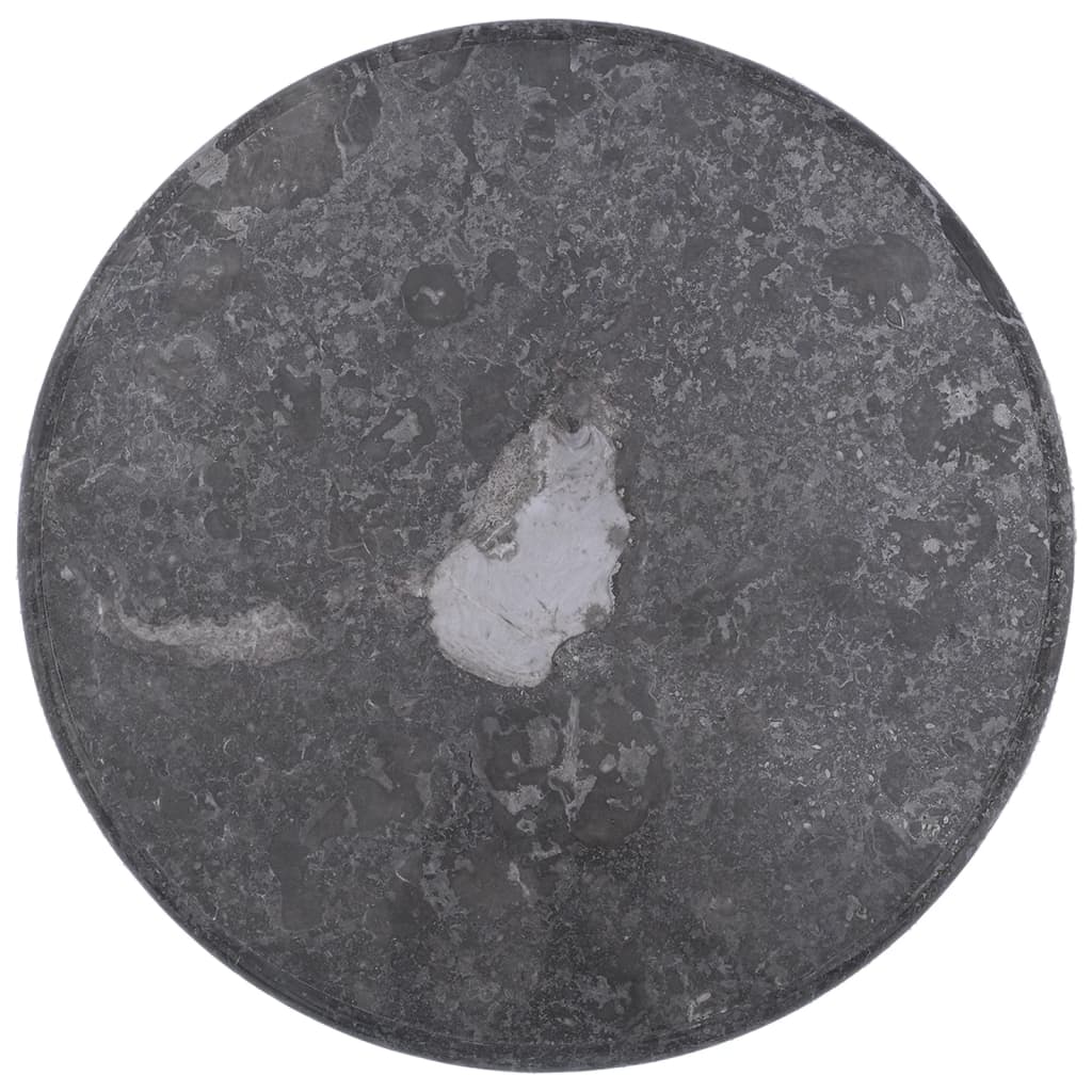 vidaXL Stolna ploča siva Ø 60 x 2,5 cm mramorna