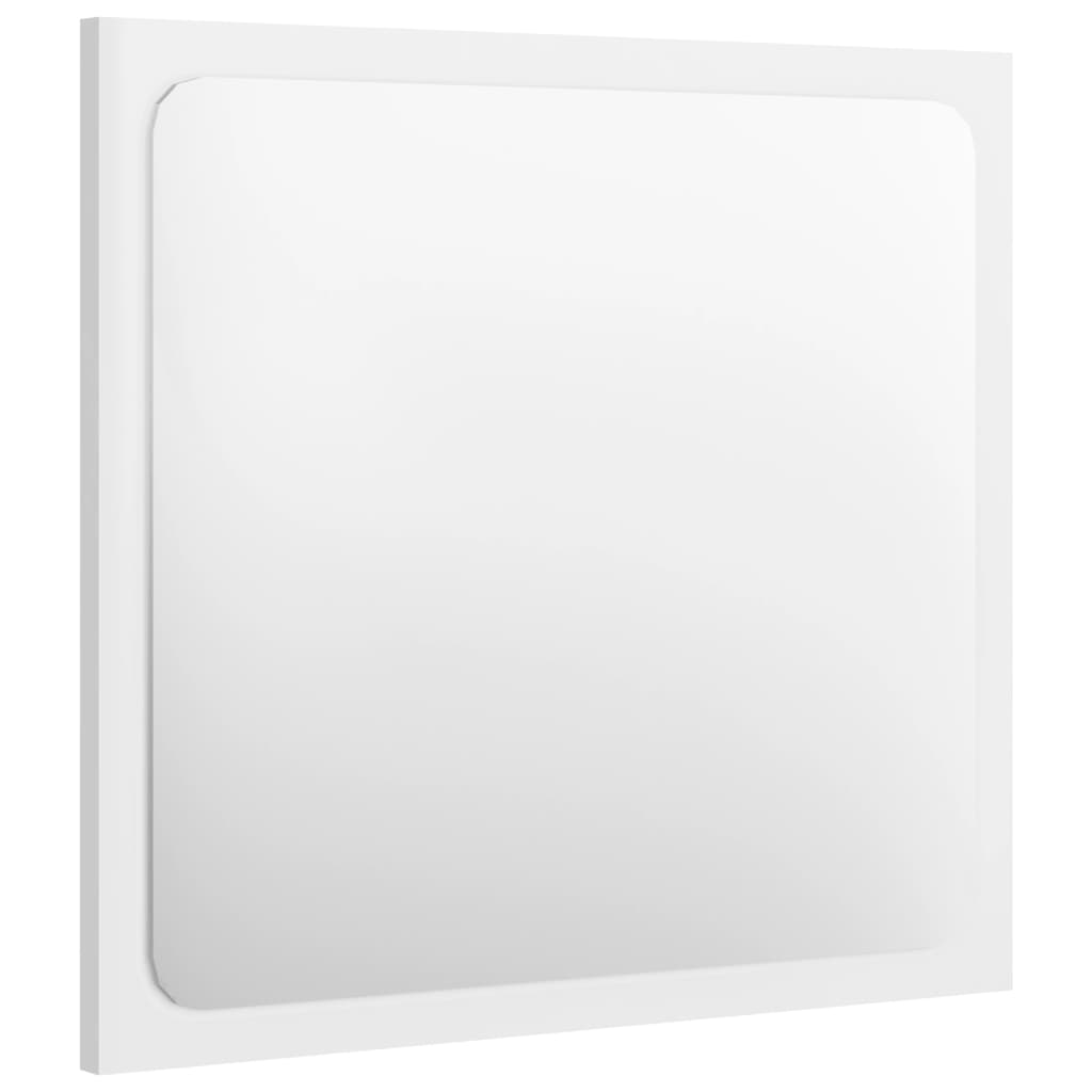vidaXL Kupaonsko ogledalo sjajno bijelo 40x1,5x37 cm konstruirano drvo