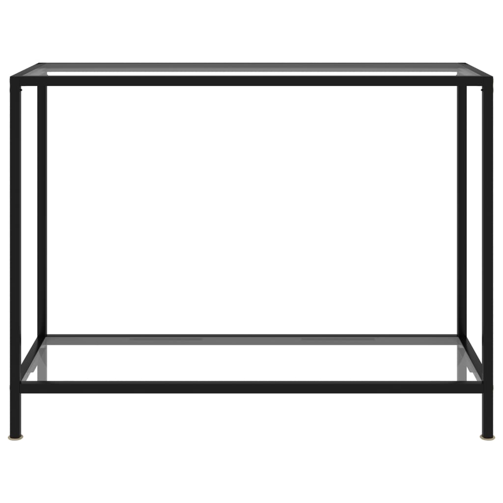 vidaXL Konzolni stol prozirni 100 x 35 x 75 cm od kaljenog stakla