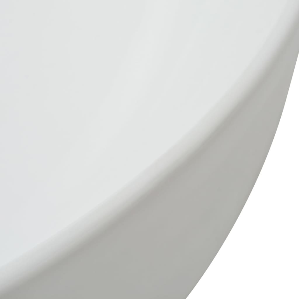 vidaXL Umivaonik Trokutasti Keramički Bijeli 50,5x41x12 cm