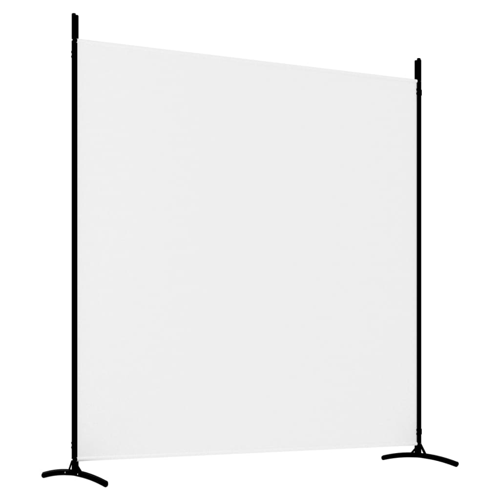 vidaXL Sobna pregrada s 3 panela bijela 525 x 180 cm od tkanine