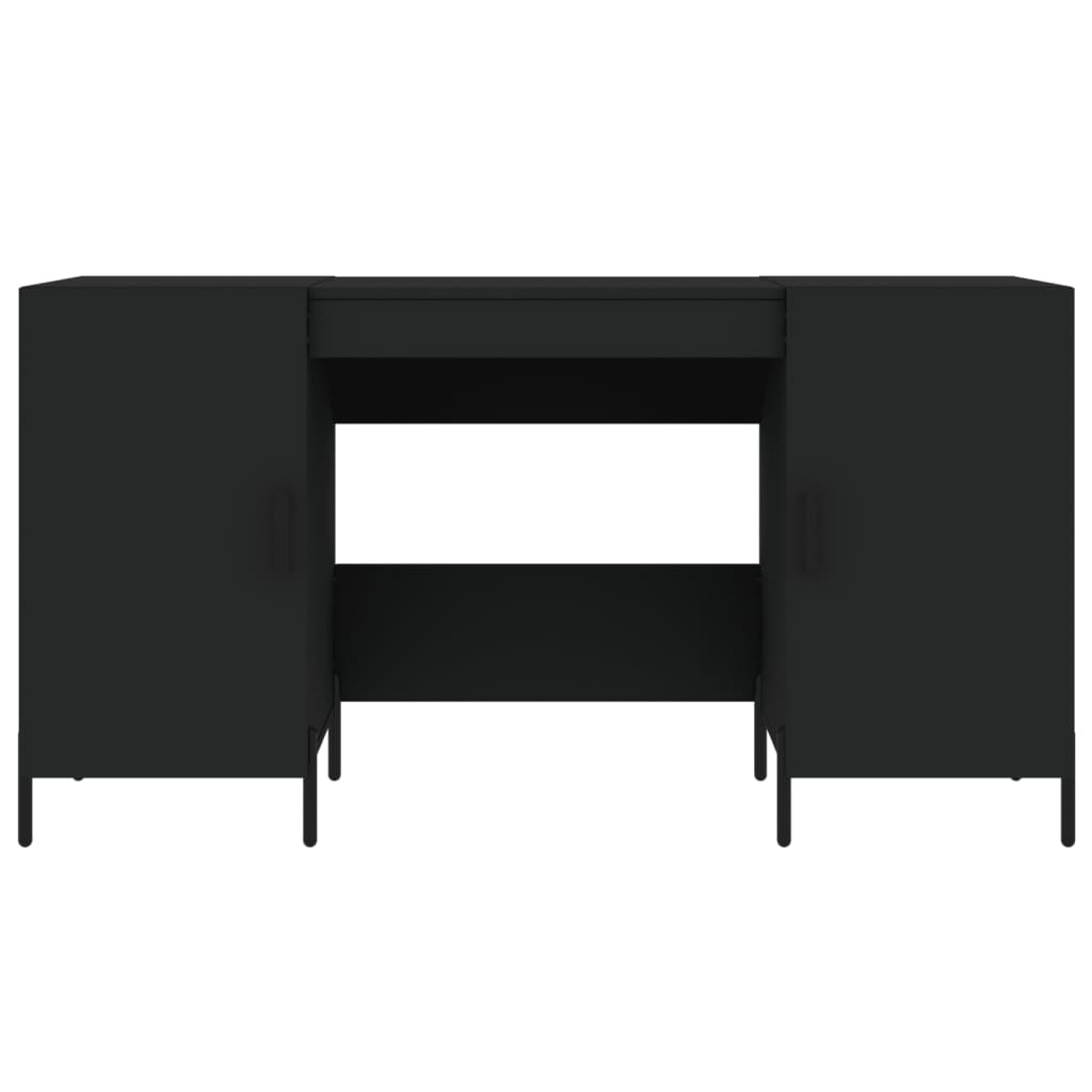 vidaXL Radni stol crni 140 x 50 x 75 cm od konstruiranog drva