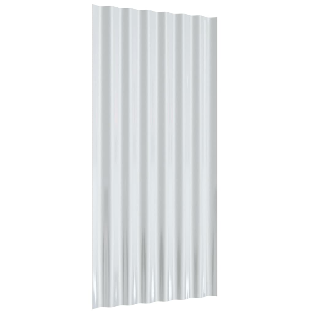 vidaXL Krovni paneli 36 kom od čelika obloženog prahom sivi 80 x 36 cm