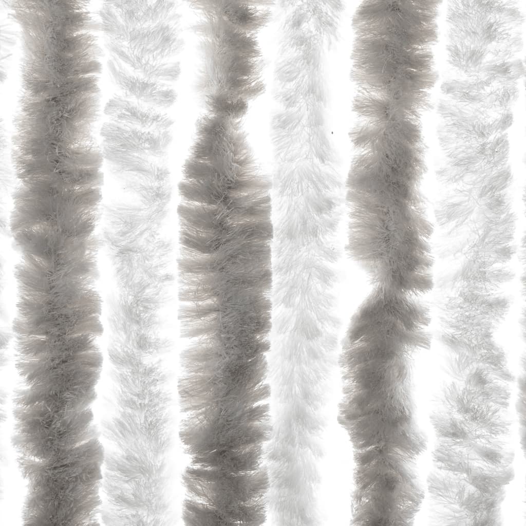vidaXL Zastor protiv muha svjetlosivi i bijeli 100 x 230 cm od šenila