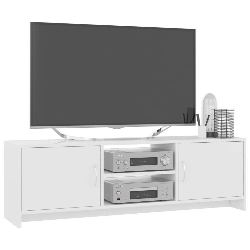 vidaXL TV ormarić od iverice visoki sjaj bijeli 120 x 30 x 37,5 cm