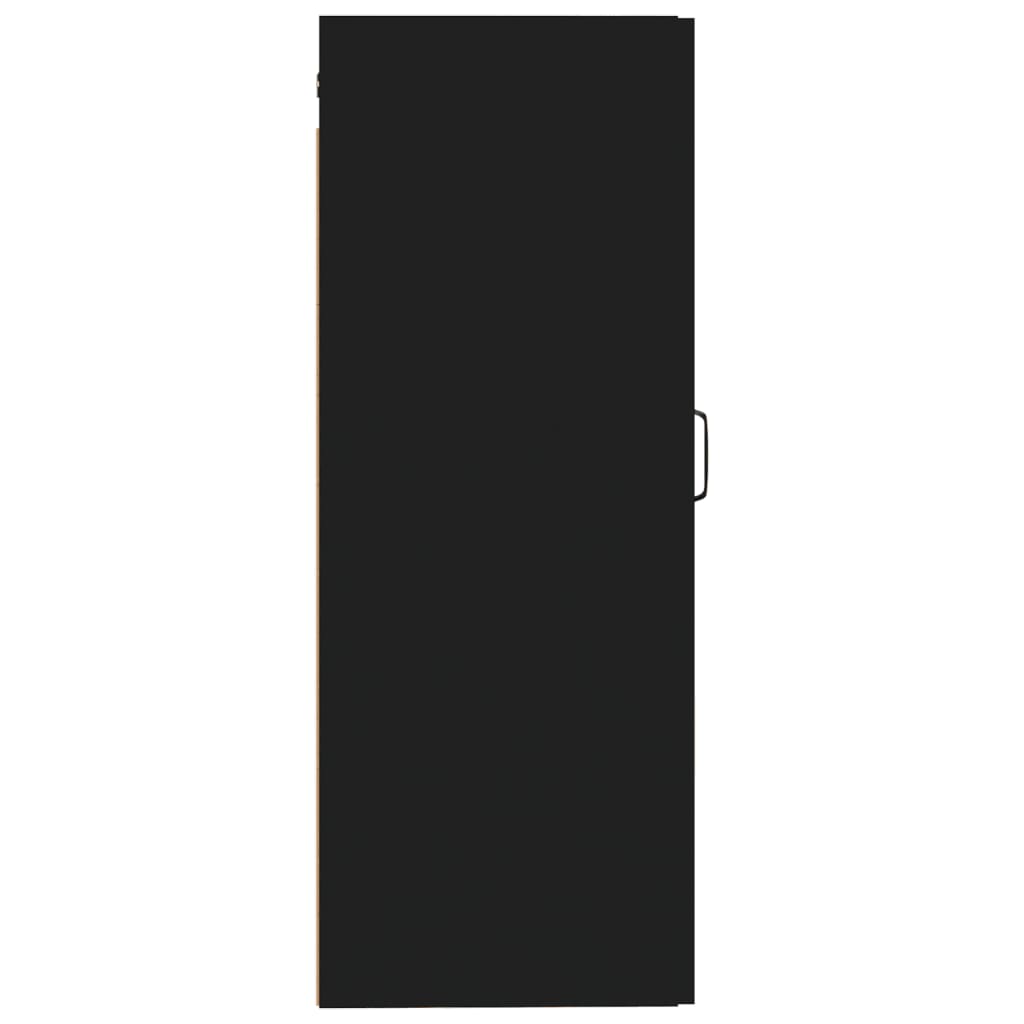vidaXL Viseći ormarić crni 35 x 34 x 90 cm od konstruiranog drva