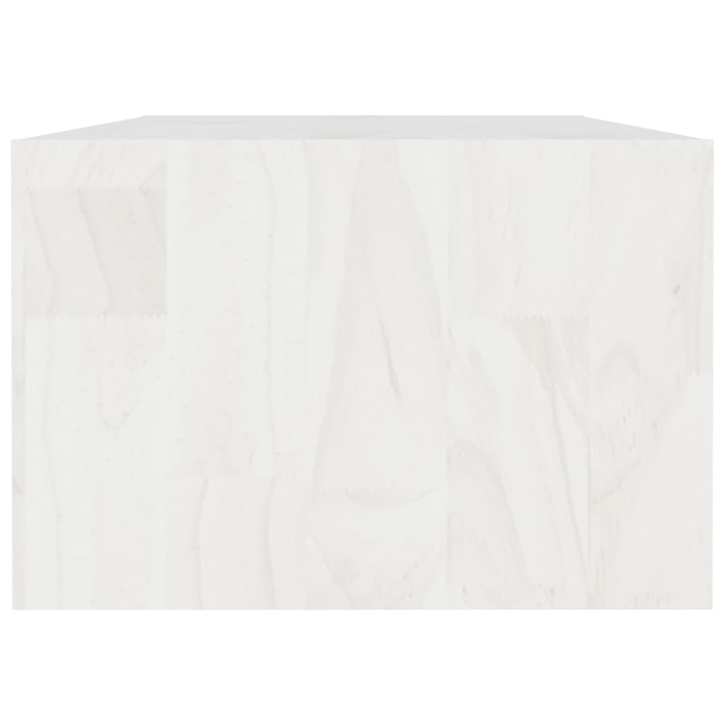 vidaXL Stolić za kavu bijeli 110 x 50 x 34 cm od masivne borovine