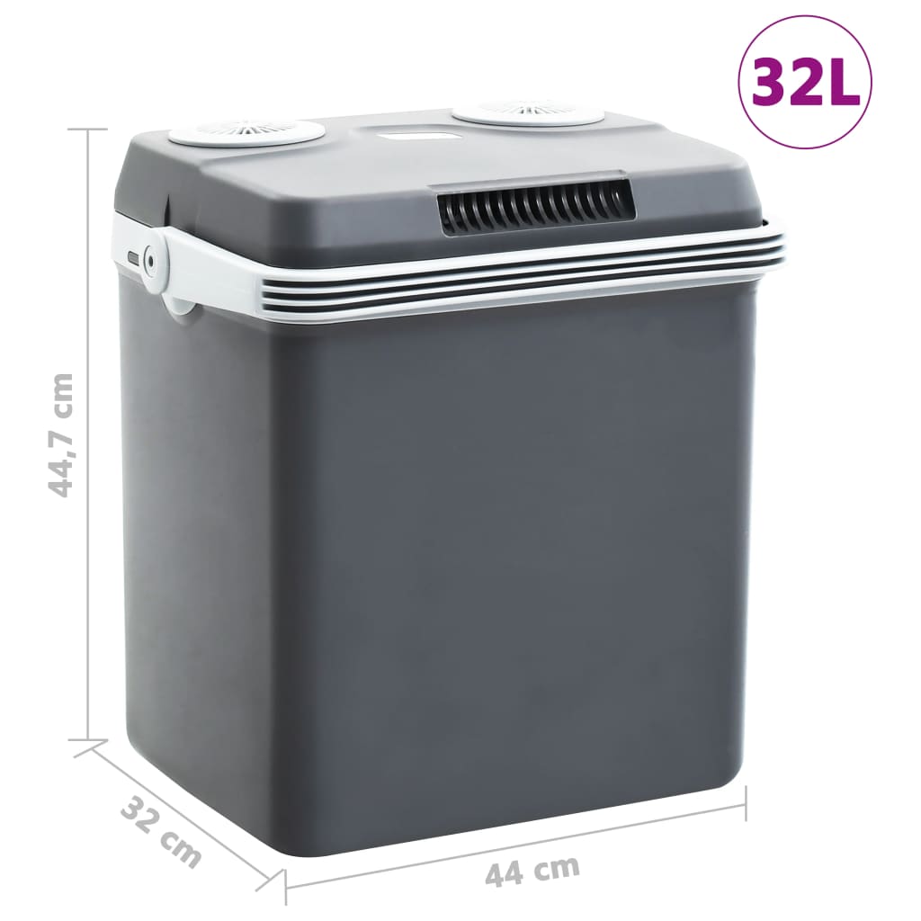 vidaXL Prijenosni termoelektrični hladnjak 32 L 12 V 230 V A++