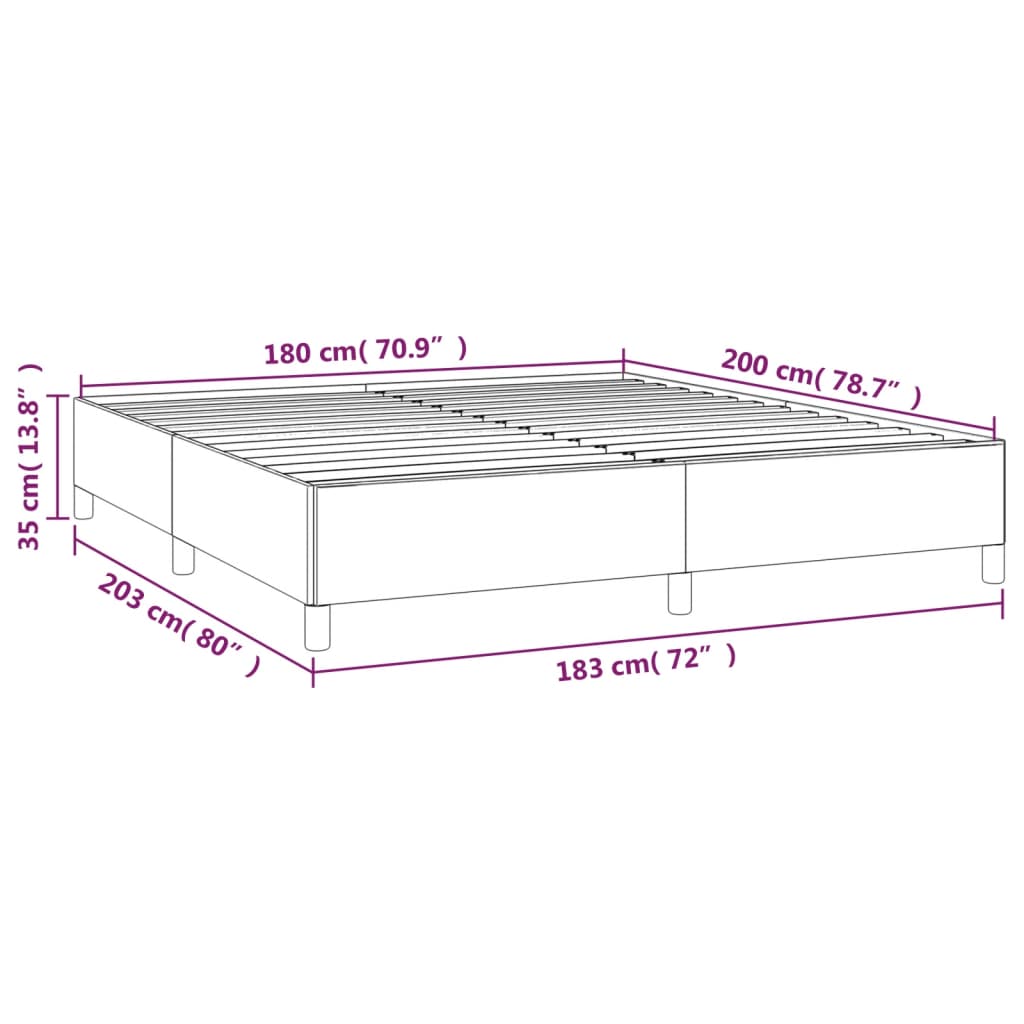 vidaXL Okvir za krevet ružičasti 180x200 cm baršunasti