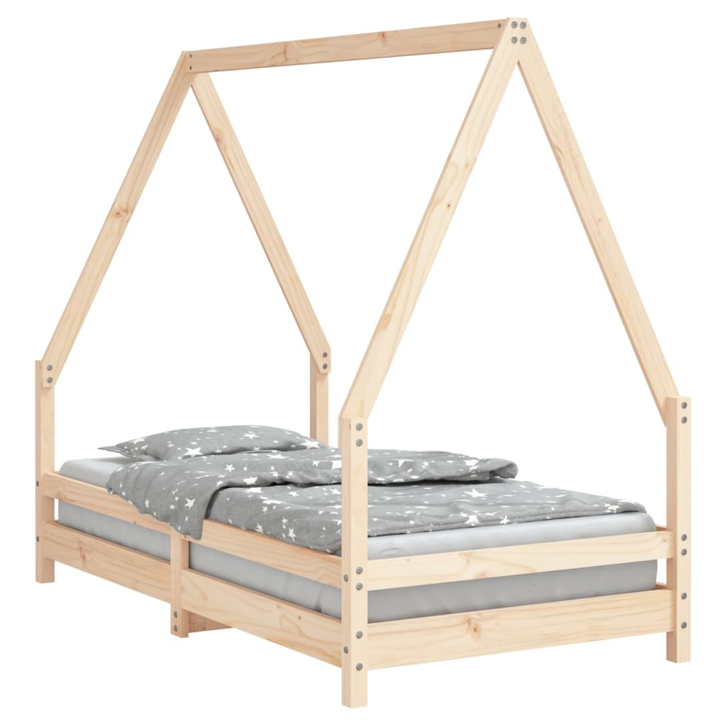 vidaXL Okvir za dječji krevet 80 x 160 cm od masivne borovine