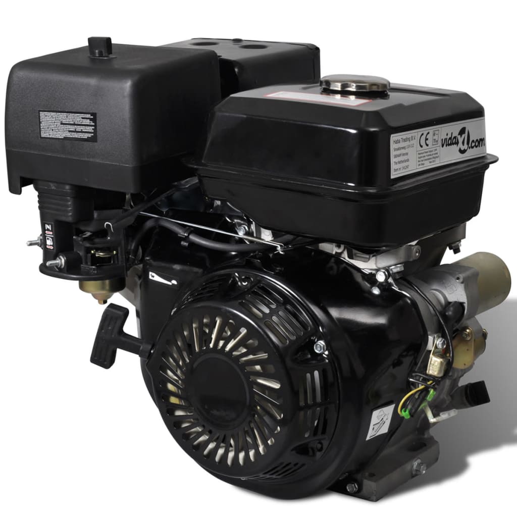 vidaXL Benzinski motor 15 KS 11 kW crni