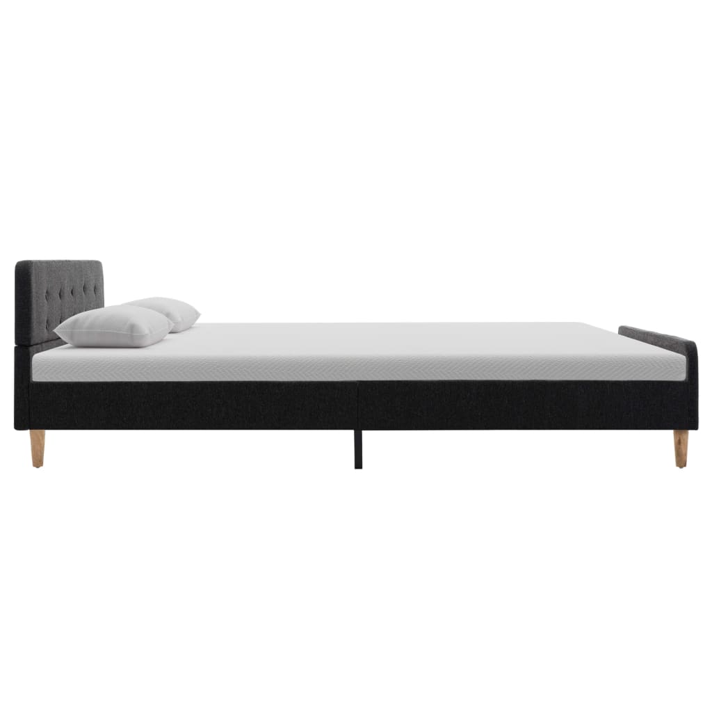 vidaXL Okvir za krevet od jute tamnosivi 160 x 200 cm