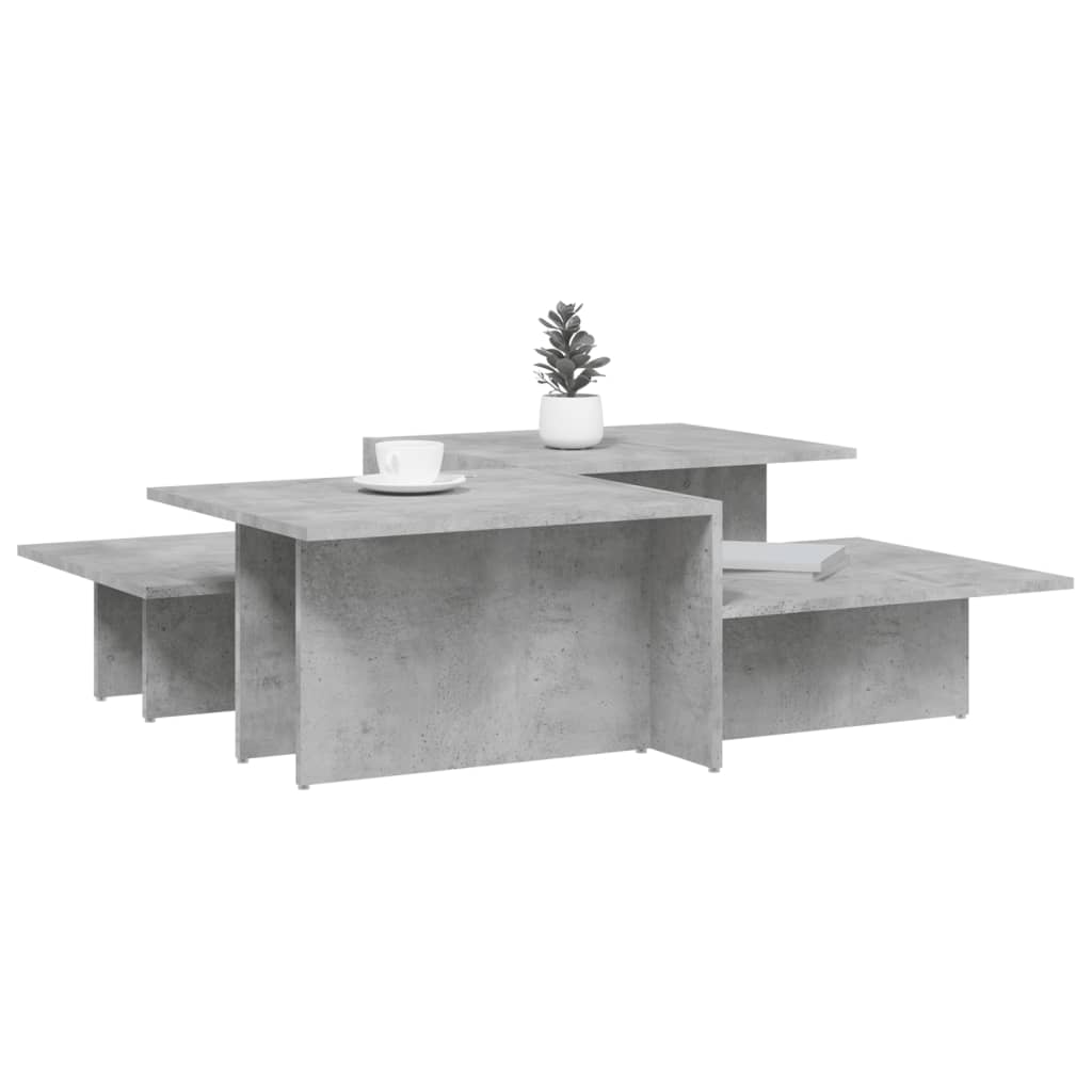 vidaXL Stolići za kavu 2 kom boja betona konstruirano drvo