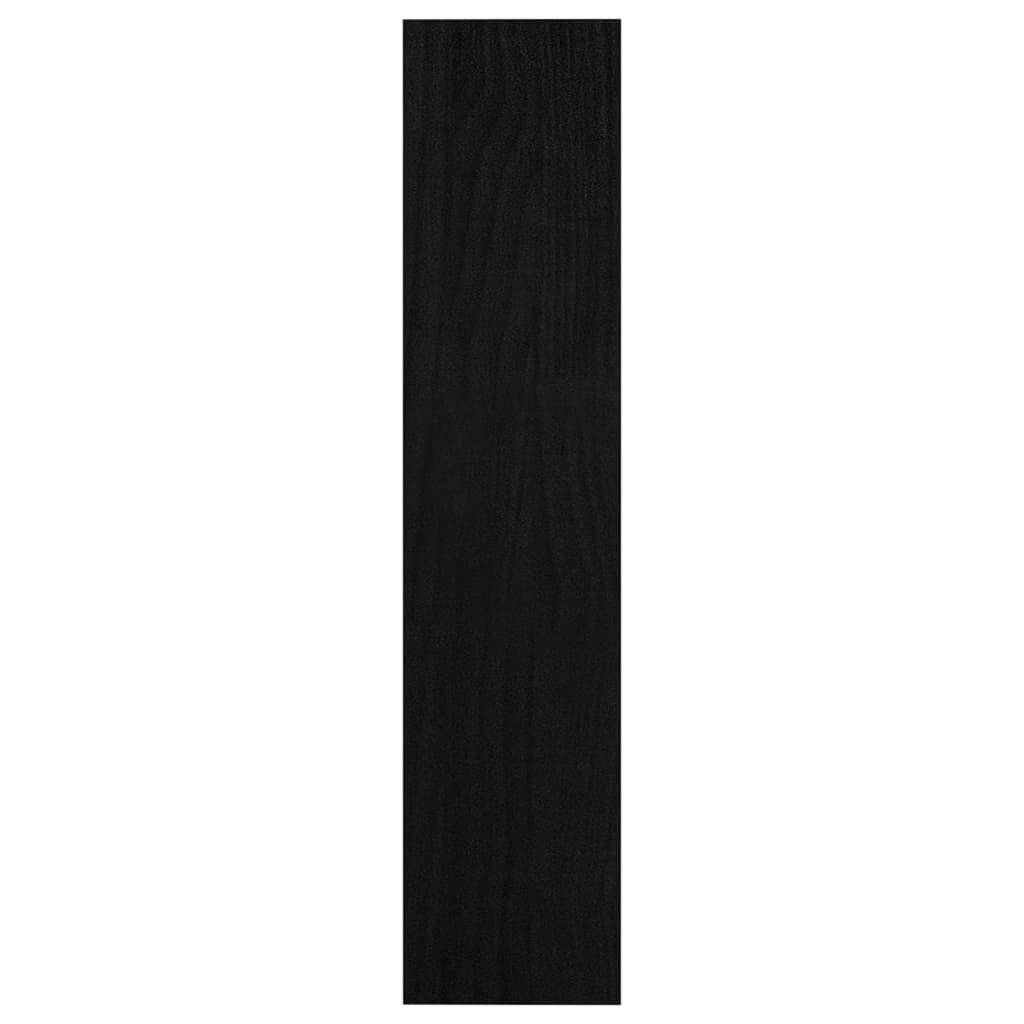 vidaXL Ormarić za knjige / pregrada crni 100 x 30 x 135,5 cm borovina