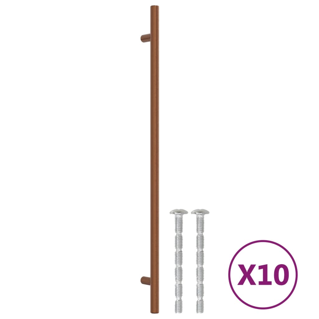 vidaXL Ručke za ormarić 10 kom brončane 320 mm od nehrđajućeg čelika