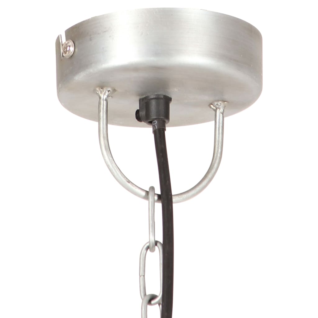 vidaXL Viseća svjetiljka 25 W srebrna okrugla 48 cm E27
