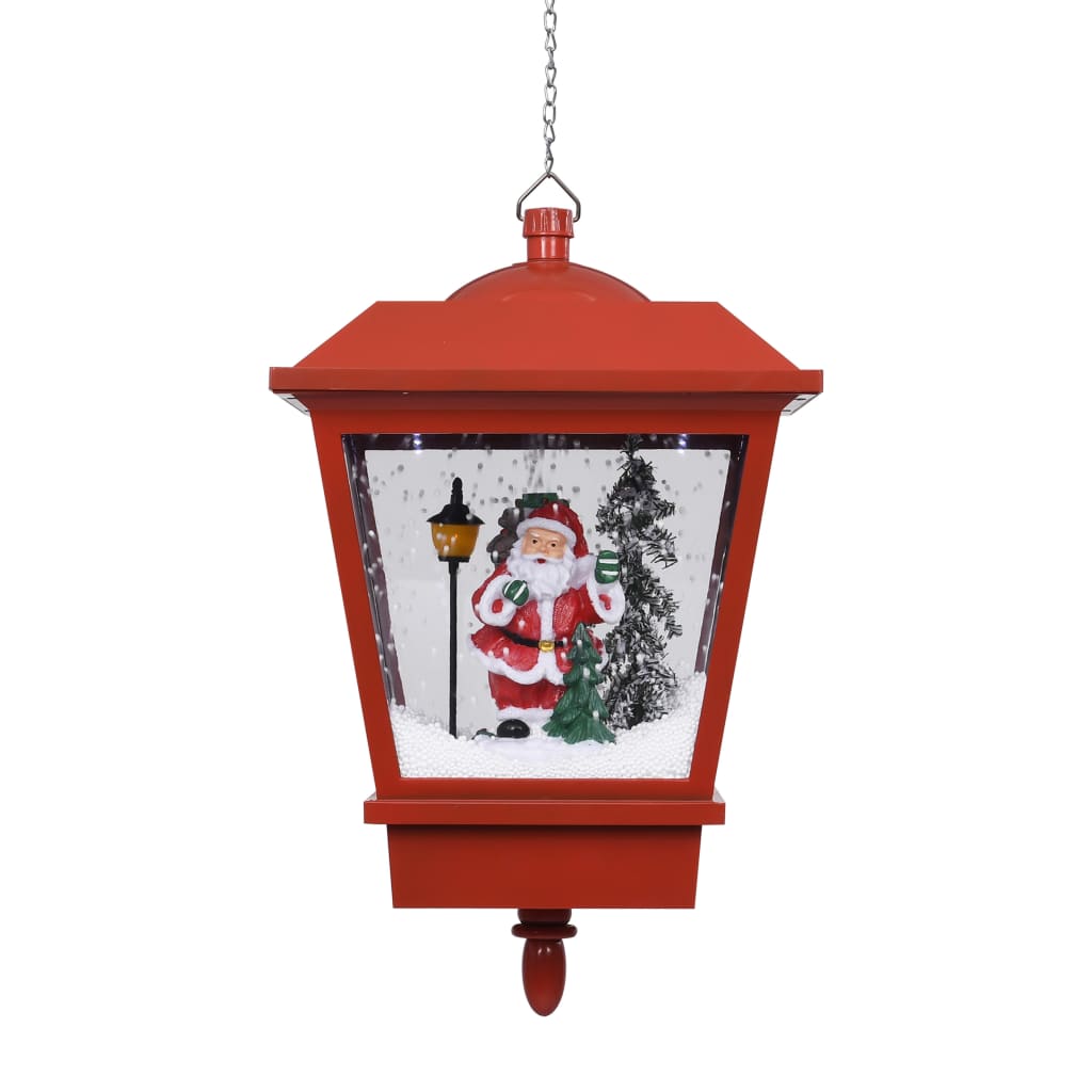 vidaXL Božićna viseća svjetiljka s Djedom Mrazom LED 27 x 27 x 45 cm