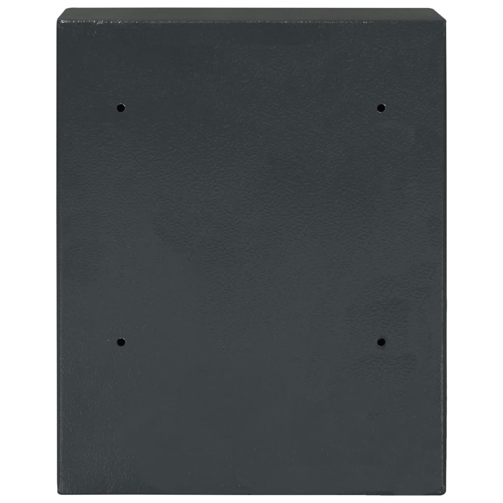 vidaXL Sef za ključeve tamnosivi 30 x 10 x 36,5 cm