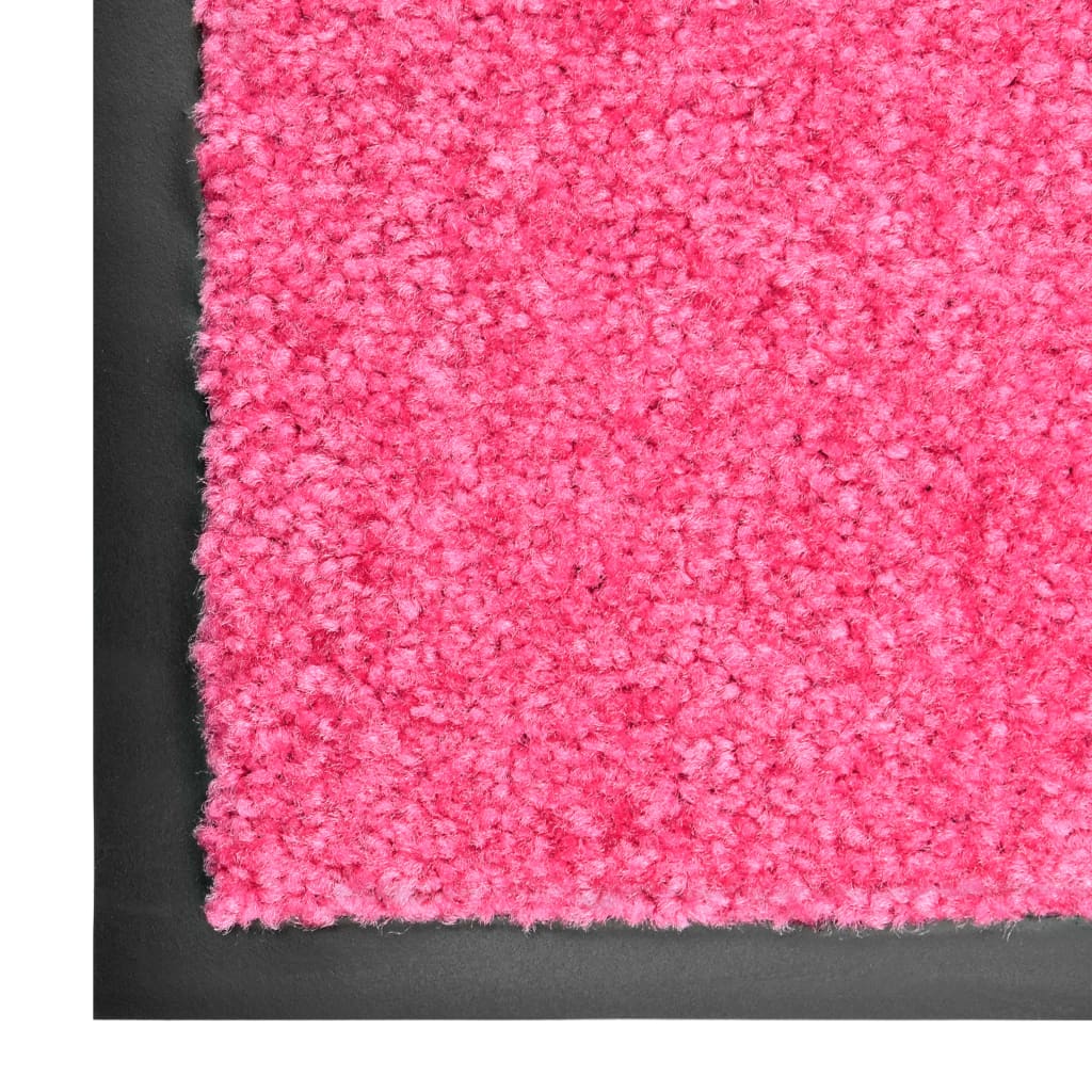 vidaXL Otirač perivi ružičasti 120 x 180 cm