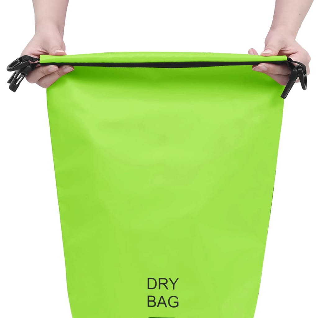 vidaXL Suha torba zelena 10 L PVC