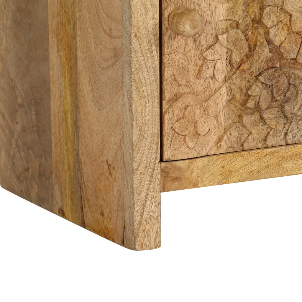 vidaXL Noćni ormarić od masivnog drva manga 40 x 30 x 50 cm