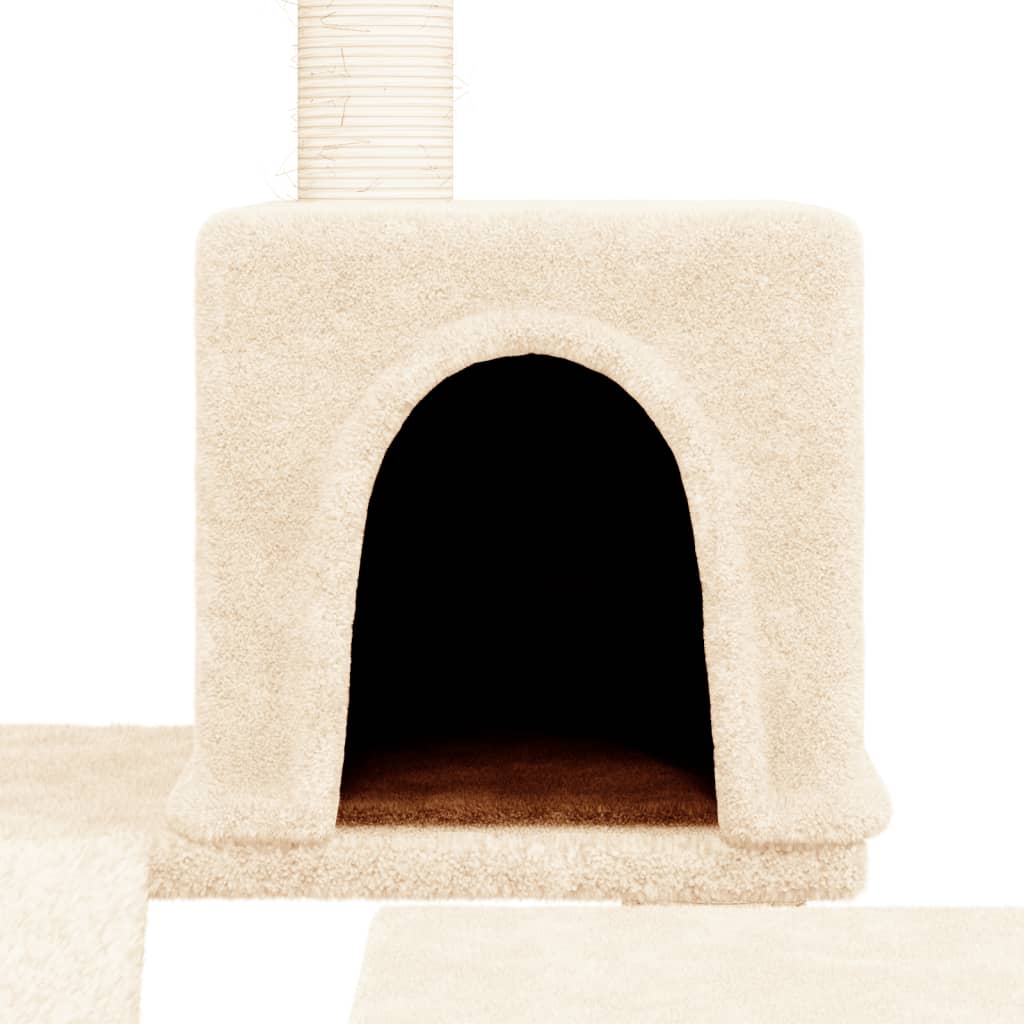 vidaXL Penjalica za mačke sa stupovima za grebanje krem 82 cm
