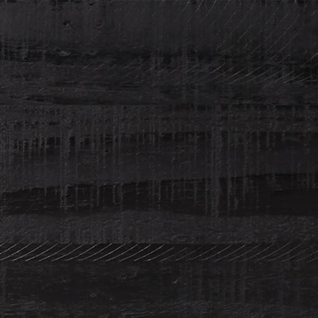vidaXL Komoda crna 75 x 35 x 70 cm od masivne borovine