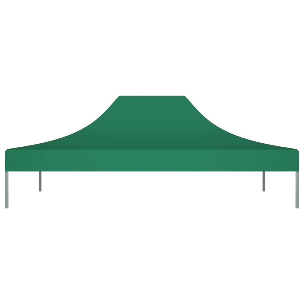 vidaXL Krov za šator za zabave 4 x 3 m zeleni 270 g/m²