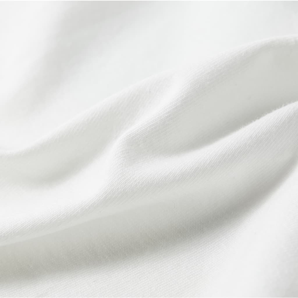 Dječja majica s volanima na rukavima bijela 116