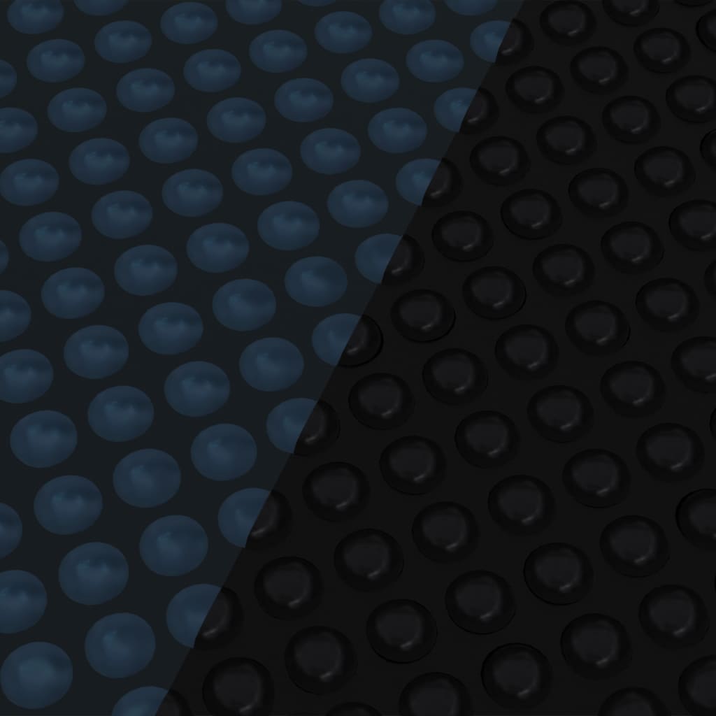 vidaXL Plutajući PE solarni pokrov za bazen 1000 x 500 cm crno-plavi