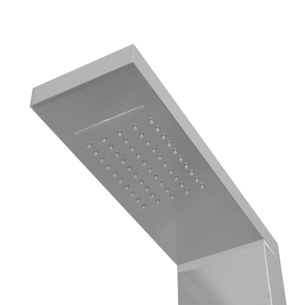 vidaXL Panel za tuširanje od nehrđajućeg čelika četvrtasti