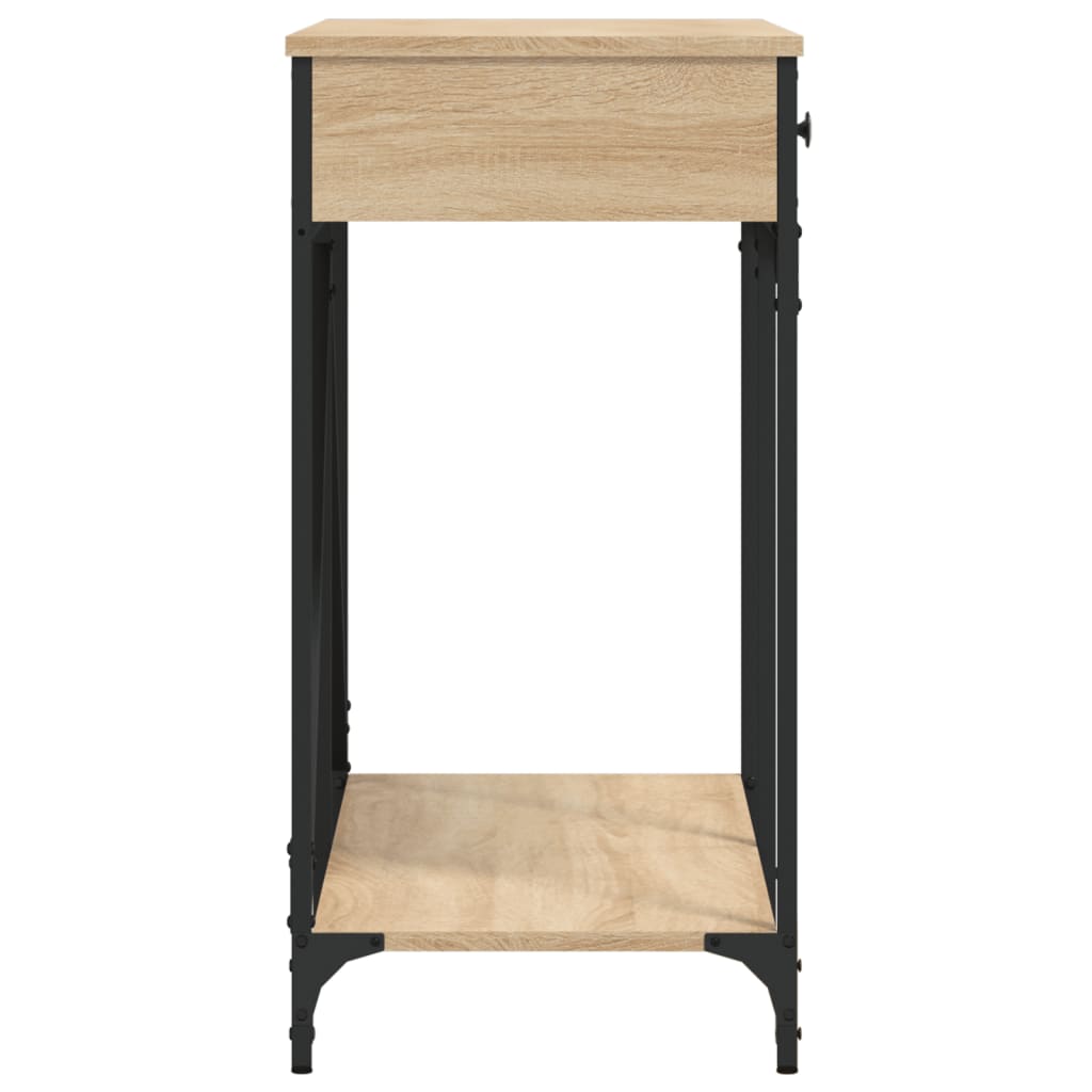 vidaXL Konzolni stol boja hrasta 100 x 39 x 78,5 cm konstruirano drvo