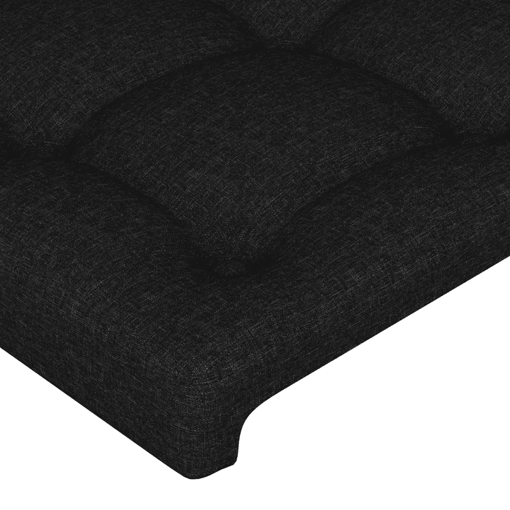 vidaXL Krevet s oprugama i madracem crni 180x200 cm od tkanine