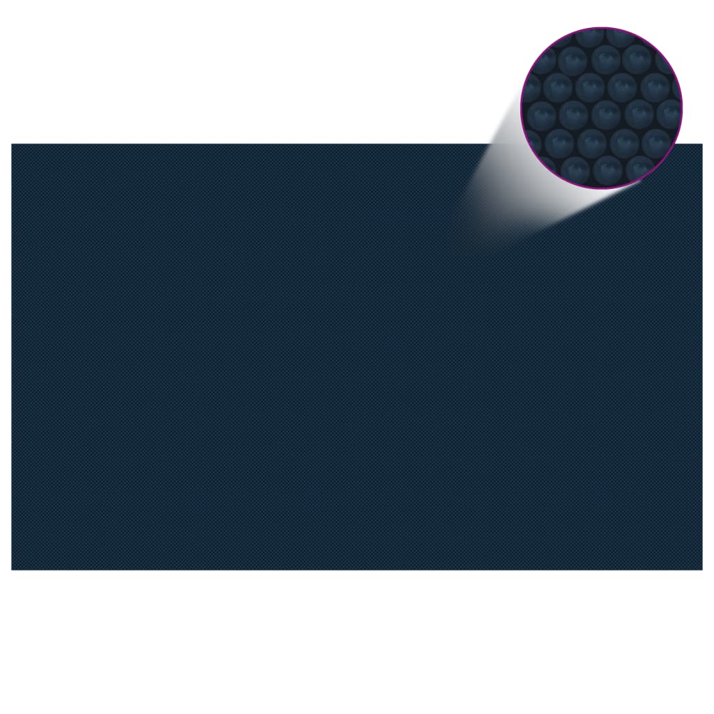 vidaXL Plutajući PE solarni pokrov za bazen 260 x 160 cm crno-plavi