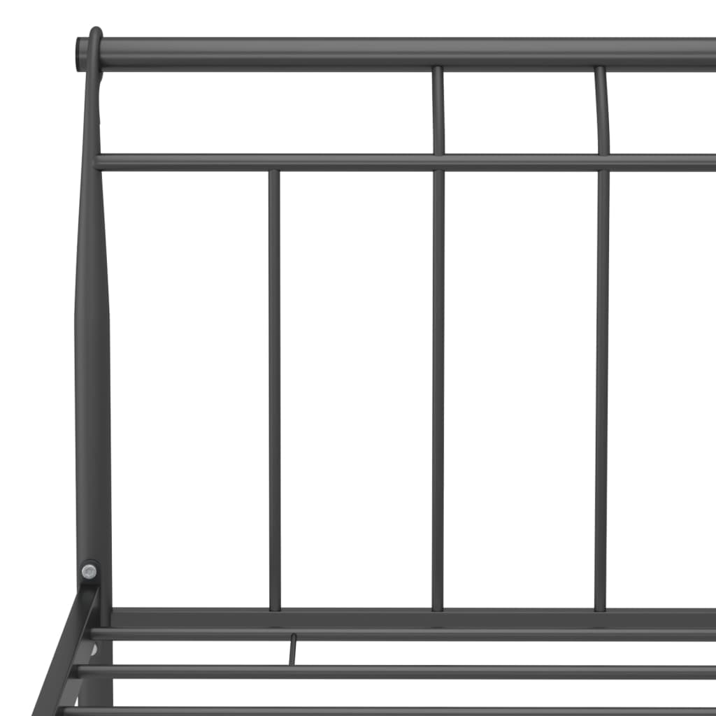 vidaXL Okvir za krevet crni metalni 200 x 200 cm