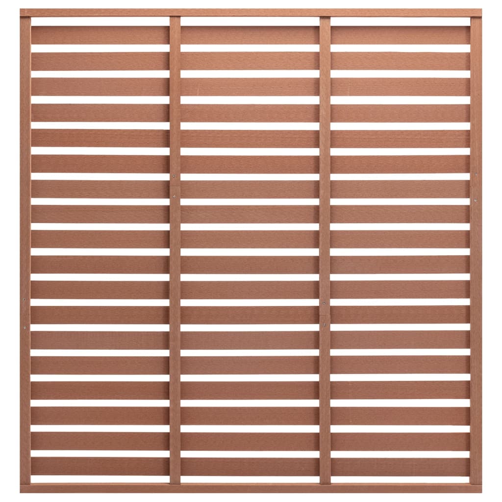vidaXL Panel za ogradu WPC 180 x 180 smeđi