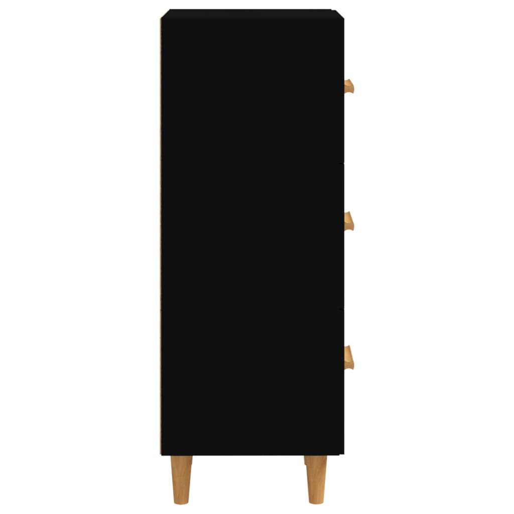 vidaXL Komoda crna 34,5 x 34 x 90 cm od konstruiranog drva