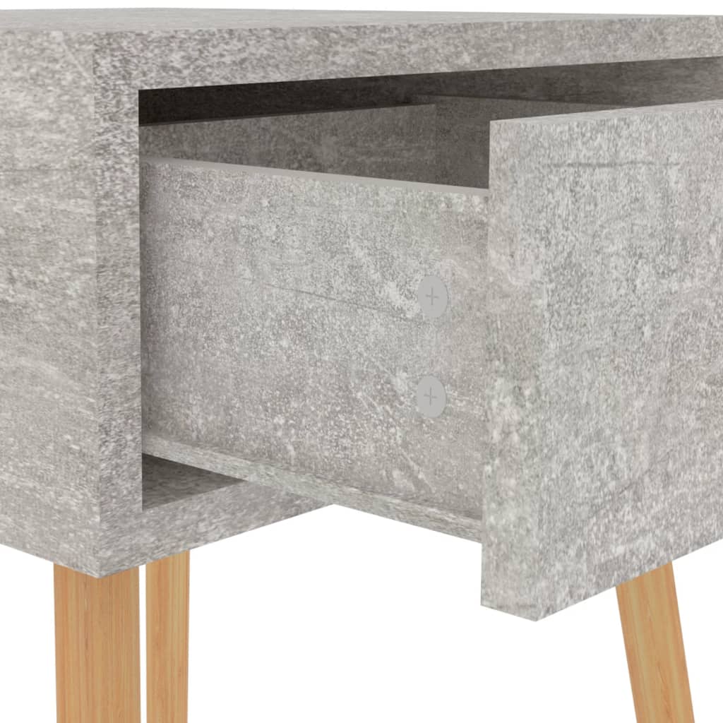 vidaXL Noćni ormarić siva boja betona 40 x 40 x 56 cm od iverice