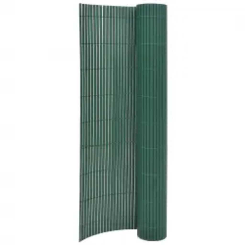vidaXL Dvostrana vrtna ograda 110 x 500 cm zelena