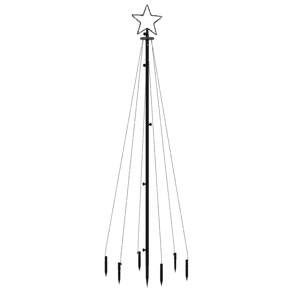 vidaXL Božićno drvce sa šiljkom i 108 LED žarulje plave 180 cm