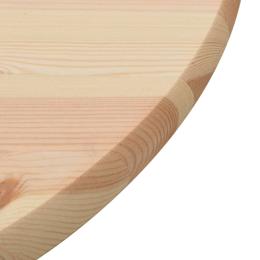 vidaXL Ploča za stol od prirodne borovine okrugla 25 mm 90 cm