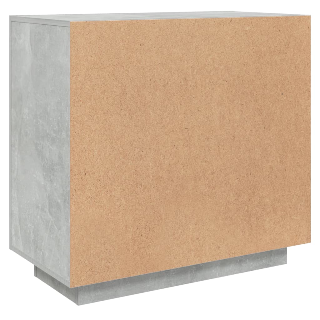 vidaXL Komoda siva boja betona 80x40x75 cm od konstruiranog drva
