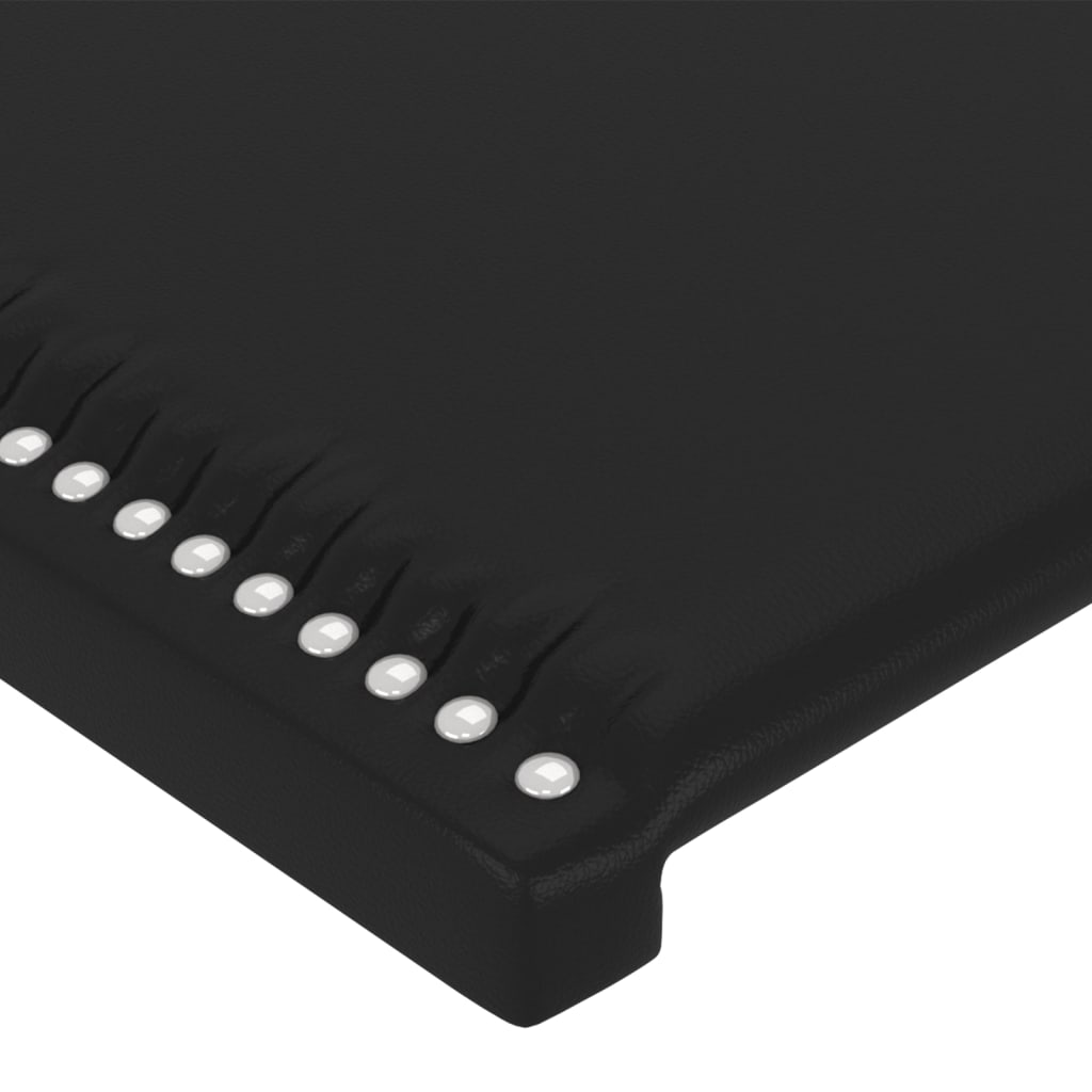 vidaXL LED uzglavlje crno 80 x 5 x 78/88 cm od umjetne kože