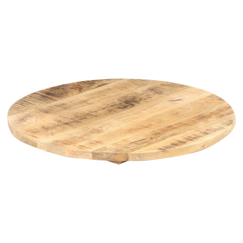 vidaXL Stolna ploča od masivnog drva manga okrugla 25 - 27 mm 40 cm