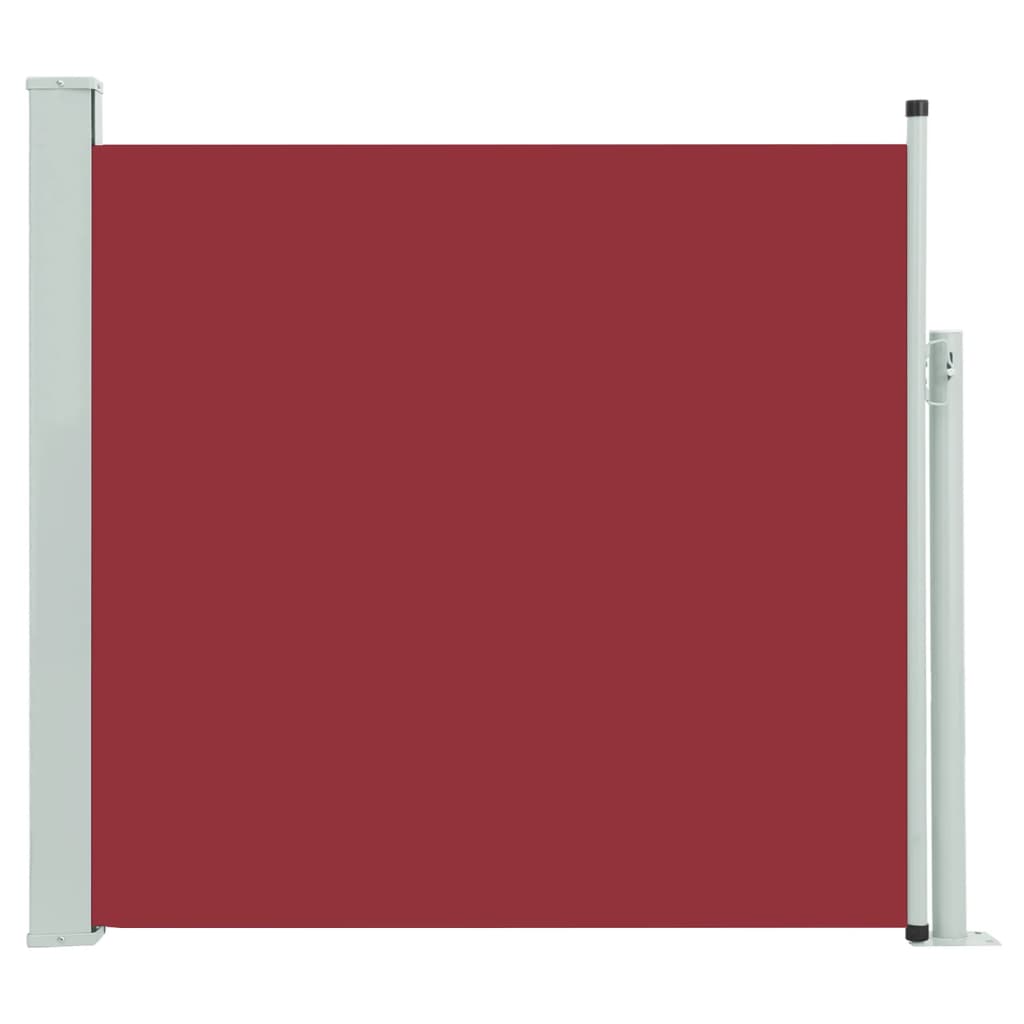 vidaXL Uvlačiva bočna tenda za terasu 170 x 300 cm crvena