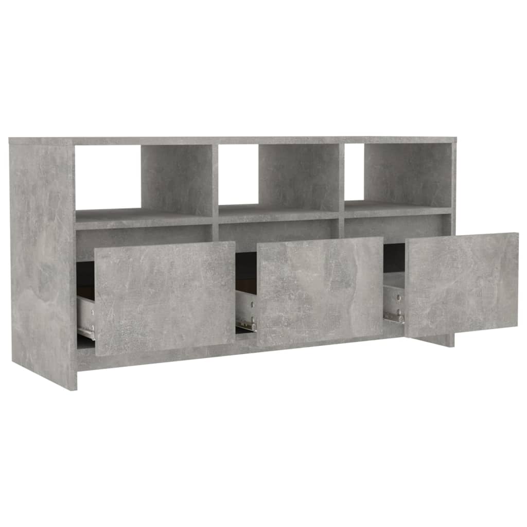 vidaXL TV ormarić siva boja betona 102 x 37,5 x 52,5 cm od iverice