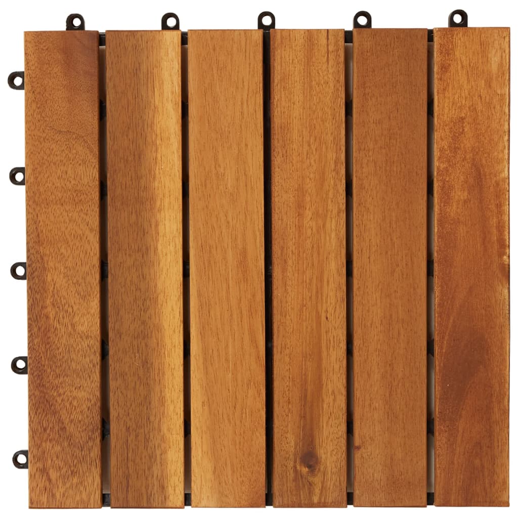 30-dijelni set podnih pločica s okomitim uzorkom 30x30 cm drvo bagrema
