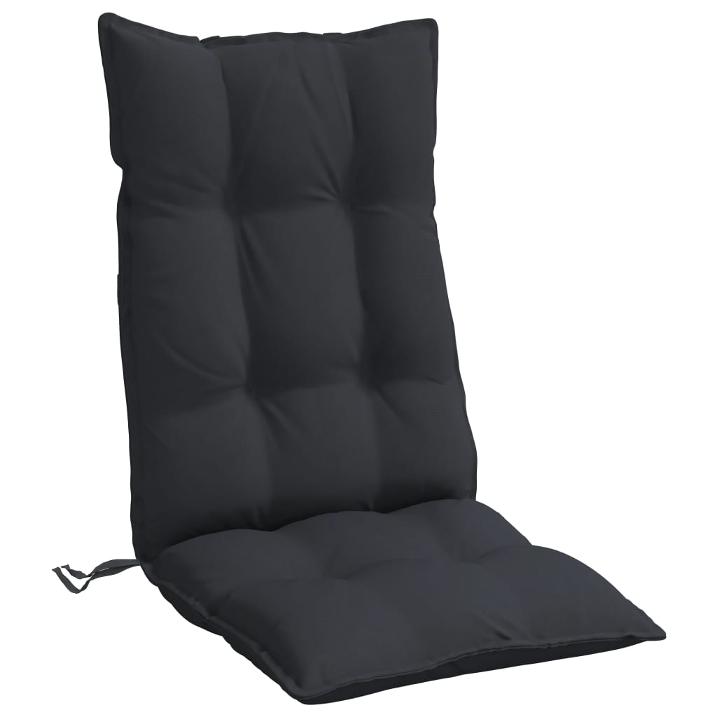 vidaXL Jastuci za stolicu s visokim naslonom 2 kom crni tkanina Oxford